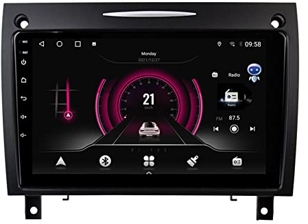 Autosion Android 10 Cortex Car DVD Player GPS Stereo Head Unit Navi Radio Multimedia Wifi for Mercedes Benz SLK R171 2004-2011 Support Steering Wheel Control