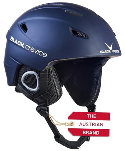 Black Crevice Skihelm Kitzbühel, Navy/weiß, M