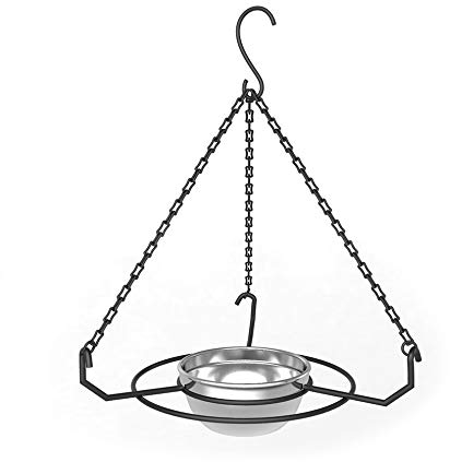 Honeyfields Heavy Duty Wild Bird Food Feeder Tray for ground or hanging, Stainless Steel & Heavy Duty For Outdoor & Garden use. Easy Clean, Ideal for Honeyfields Wild Bird Food