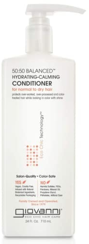 Giovanni Cosmetics 50:50 Balanced Hydrating-Calming Conditioner, 24 Oz