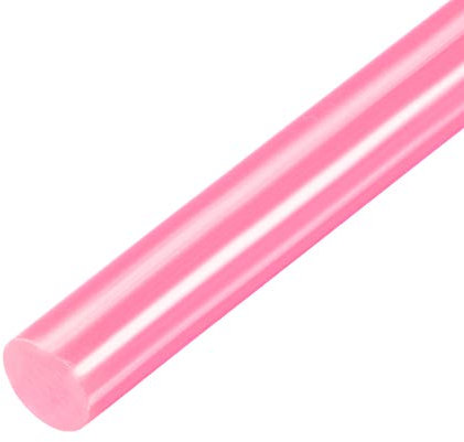 sourcing map 10pcs Hot Glue Sticks for Glue Gun 7mm/0.28-inch x 10-inch Mini Hot Melt Adhesive Glue Stick Pink