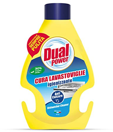 Dual Power Cura Lavastoviglie - Igenizzante Anticalcare, Azione Sgrassante e Igenizzante - 250ml