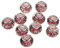 sharprepublic Perles Rondes en Verre Murano 10 Pièces en Feuille d'or 12mm pour La Fabrication de Bijoux - Violet, 14mm