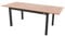 Doppler Expert Esstisch, anthrazit/Holzoptik, Aluminium, 150-210x90 cm, ausziehbar