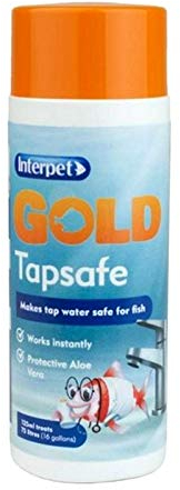 Interpet Gold Tapsafe for Goldfish Bowls, Fish Tanks, Aquariums, makes tapwater safe, 125ml