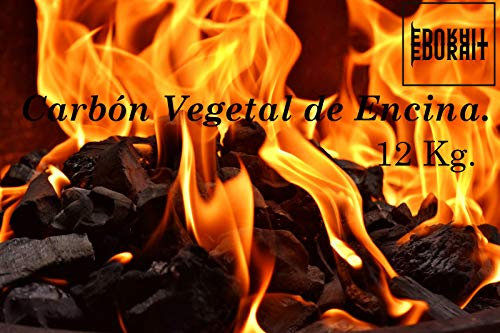 Carbón Vegetal Ecologico de Encina, para Barbacoas, Procedente de la Poda de Dehesas, Especial Barbacoas y Restaurantes. (30 Kg)