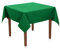 Tischdecke Baumwolle Linon - Uni, Einfarbig, Baumwolltischdecke, Tischtuch, Tischdeko (Dunkelgrün, 80x80 cm)