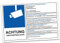 Achtung Videoüberwachung DSGVO BDSG Datenschutz Info Blau Video Überwachung Aufkleber Hinweis Schild Diebstahl R069 (Bereits ausgefüllt, 30x20 cm)