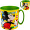 alles-meine.de GmbH 2 Stück Trinkbecher/Henkeltassen - - Mickey Mouse - inkl. Name - 350 ml - BPA frei - mikrowellengeeignet - Kunststoff Plastik - Trinklerntasse/Trinklern..