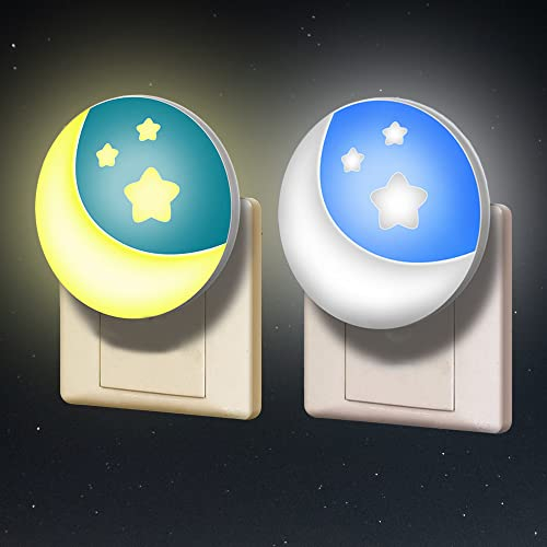 Annmore Steckdosen Nachtlicht Kinder Dämmerungssensor LED Wandlampe Kinderzimmer Schlummerleuchten Baby Neugeborene Stillen Zubehör
