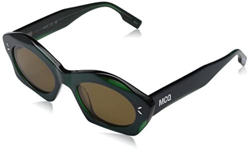 Alexander McQueen Damen Mq0341s Sonnenbrille, Grün-grün, 62