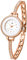 JewelryWe Uhren Damen Analog Quarz Armbanduhr Elegant Klein Einfach Strass Metallarmband Beiläufige Uhr Spangenuhr für Frauen Mädchen Rosegold