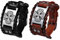 Cupimatch Wikinger Armband Herren Keltischer Knoten Armband Gotisches Kreuz Irischer Knoten Amulett Breites Manschetten Lederarmband für Männer Schwarz Braun
