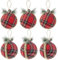 basege 10,2 cm große Weihnachtskugel-Ornamente, rustikale Weihnachtsbaumkugeln, natürliche Jute, Weihnachtskugeln für Weihnachtsbäume, Urlaubsdekorationen