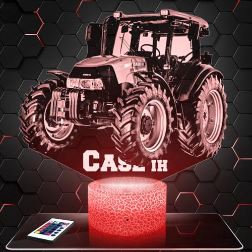 Nachttischlampe Landwitschaftlicher Traktor Case deko Sammlung Miniatur 1 32. Geschenkidee Mann objekt Landwitschaftlicher Traktor Case Nachtlicht Erwachsene deko Zimmer. TOP
