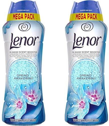 Lenor Parfum de Linge en Perles pour Lessive, 42 Lavages (570g), Printemps, Fraîcheur Non-stop jusqu'à 12 Semaines de Stockage, Pour Un Vent De Fraîcheur Et De Propreté Lavage Après Lavage (Lot de 2)