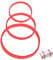 Elastic Bands Heavy Duty 150Pcs Thick Rubber Bands2.5/4/5CM Natural Strong Money Elastic Bands Wide Rubber Band Stationary Stretchable Bands for Home School Office Workshop Accessories,Red