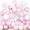 Ousuga Ballons Roses Blancs, 30 Pièces 12 Pouces Rose Pastel BéBé Clair Blancs Métallisé Rose Confettis Ballons Latex pour Filles Femmes Fête d'Anniversaire Mariage Prénatale Baby Shower Décorations