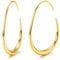 Adramata Creolen Edelstahl Damen - 18 Karat Gold/Weißgold/Roségold, Hypoallergene Große Ovale 25/30/35/40MM Tropfen Ohrringe, G25