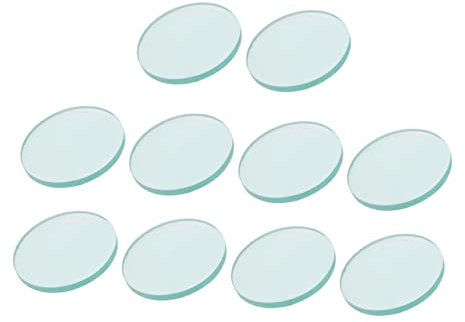 iplusmile 10pcs Sheet Water Meter Glass Crystallizing Basins Replacement Pir Sensor Evaporation Dish Cover Evaporating Plate Water+meter+cover+replacement Crystallizing Dish Evaporating Bowl