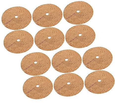IWOWHERO 12er-Pack Baummatten Aus Kokosfaser Pflanzenmatten Luftdurchlässig Kokosfaser Für Zimmerpflanzen