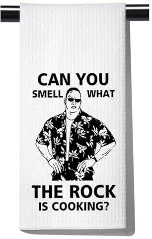 FUNYSO The Rock Gift Küchenhandtuch (CAN YOU SMELL UK), 61 x 40,6 cm, 80 % Polyester und 20 % Polyamid, Küchentuch, Handtuch