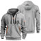 TIMELYE Black Friday Angebote 2024 Sweatshirt Herren Ohne Kapuze Größe Hoodies Herren Rückenprint Hoodie Outdoor Herren Casual Cool Roter Kapuzenpullover Herren Weinroter（1-Light Gray，XL）