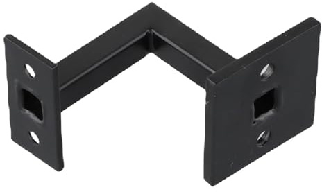 SHENGG 1pc Schwarz Edelstahl Handlauf Klammern Treppe Hardware Geländer Klammern Handlauf Halter for Wohnkultur