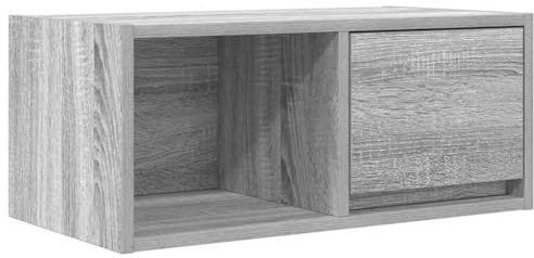 vidaXL TV-Schrank Grau Sonoma 60x31x25,5 cm Holzwerkstoff, Fernsehschrank, Lowboard, Medienschrank, Fernsehtisch, HiFi-Schrank, TV-Konsole
