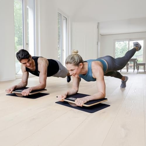 Plankpad PRO 2025 Plank- und Balance-Board mit kostenloser Fitness-App, werde spielend fit in wenigen Minuten täglich. Ganzkörper-Workout mit Games, Workouts und Challenges