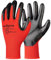 Ecoshine Supplies 24 Pairs work Gloves Red Nitrile Coated Gloves, Heavy Duty Non-Slip Grip for Building and Gardening Warehouse Gloves PREMIUM Quality (X-Large/10)