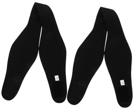 UPKOCH Diademas de Natación y Mantener Secas para Proteger Orejas Impermeables 2 Piezas de Tejido Negro Cómodas para Niños y Adultos en Natación y Yoga