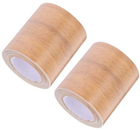 POPETPOP 2 Rollos Pegatinas decorativas de cocina pegajoso revestimiento de madera decoración zócalo piso borde de pared moldura de rodapié pabellón moldura de pared de polivinilo
