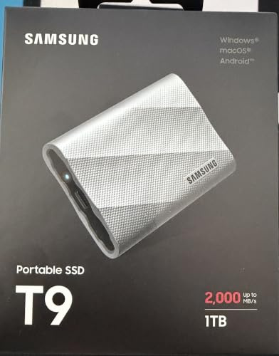 Samsung T9 1TB SSD Festplatte USB 3.2 Grau