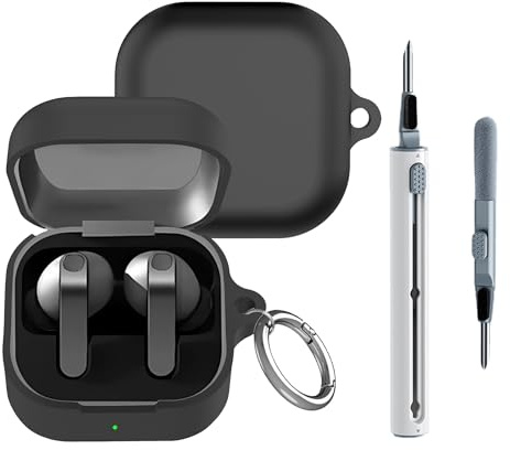 Lemxiee Cover for Samsung Galaxy Buds 4 Pro & Buds 4 Case Silicone Black