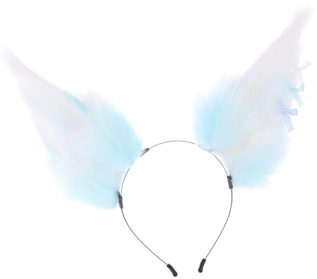 Geavonyg Anime Tierohr Haarband für Cosplay Kostümpartys, realistischer, biegsamer Ohr Haarband für Halloween Fotografie, Halloween Party Haarband