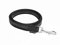 Mystique® Gummierte Leine 20mm mit Handschlaufe Standard Karabiner schwarz 3m