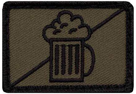 Café Viereck ® Bundeswehr Aufklärer - Lustige Bier Taktik Zeichen Gestickt mit Klett - 5 cm x 3,5 cm