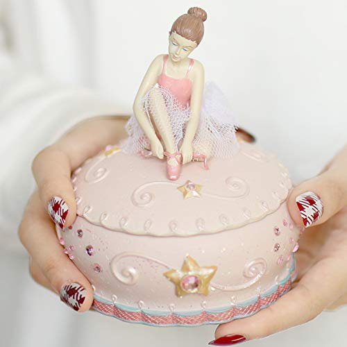 LOVE FOR YOU Geschenk verpackt Spieluhr Balletttänzerin Musik Ballerina Schmuckschatulle für Mädchen und Frauen Baby Kinder Nichte Tochter Mama Enkelin Oma Geburtstag Weihnachten Geschenke