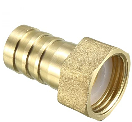 sourcing map Messing Tülle Schlauchadapter Schlauchverbinder 16mm x 1/2 PT Innengewinde Rohr de