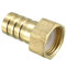 sourcing map Raccord cannelé tuyau en laiton 16 mm barbelé x 1/2 PT tuyau femelle Adaptateur de connecteur