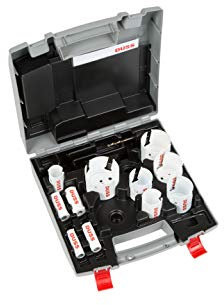 DUSS LHSetUAN Hartmetall Lochsägen Set, 11-tlg. (universeller Einsatz, Ø 19,22,25,29,35,44,51,65,68,76 mm)