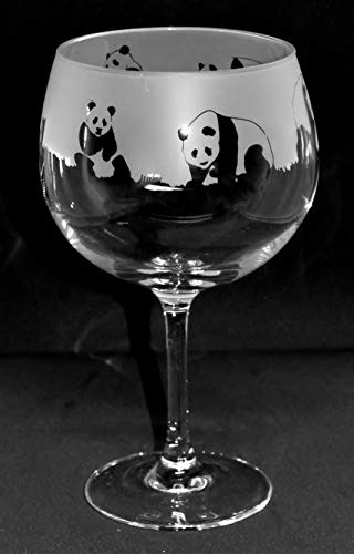 PANDA FRIEZE - Boxed 70cl Glass Gin Balloon
