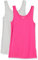 Amazon Essentials Women's Slim-Fit Vest, Pack of 2, Bright Pink/Grey Heather, M