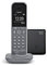 Gigaset CL390A - Téléphone Fixe sans Fil au design Moderne avec Répondeur Intégré au Combiné, Grand écran Rétro-Éclairé, fonctions Mains Libres et Blocage D'appels - Gris Anthracite