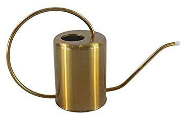 Cratone Gießkanne 2000ml Edelstahl Metall Blumengießkanne Gold Giesskanne Gartengießkanne Mit Langen Hals für Familie Büro Topfpflanzen Bonsai.2L