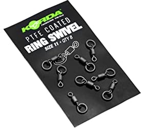 Korda Ringwirbel für Chod & Hinged Stiff Karpfenrigs Gr. 11 PTFE Ring Swivel