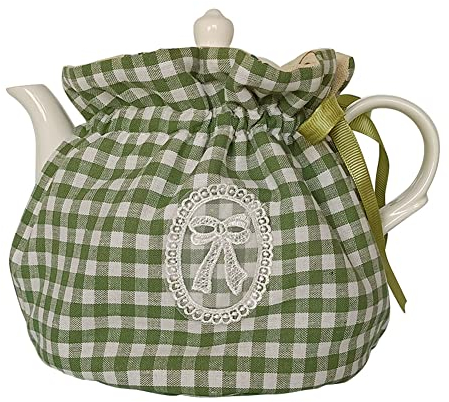 Tetera acogedora, de algodón, vintage, floral, cubierta contra el polvo, acogedora, para cocina, hogar, teteras decorativas con almohadilla aislante para ama de casa, amiga, mamá (color #22)