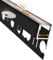 Alupona Mola-Up LED Fliesenprofil I 1 x 2 m I Langlebige Aluminium Fliesen-Abschlussleiste für LED Streifen bis 1cm Breite I LED Trockenbauprofil schwarz I Fliesenschiene + Acryl Abdeckung schwarz