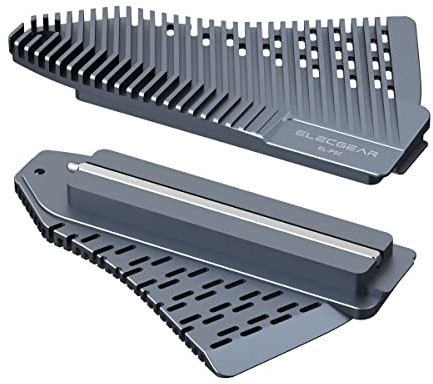ElecGear PS5 NVMe SSD Dissipatore di Calore, EL-P5C Heat Pipe + Radiatore in Alluminio Heatsink per PlayStation 5 interno PCIe M.2 Gen4 NVMe, Pad Termico e Kit di Montaggio SSD Riprogettato